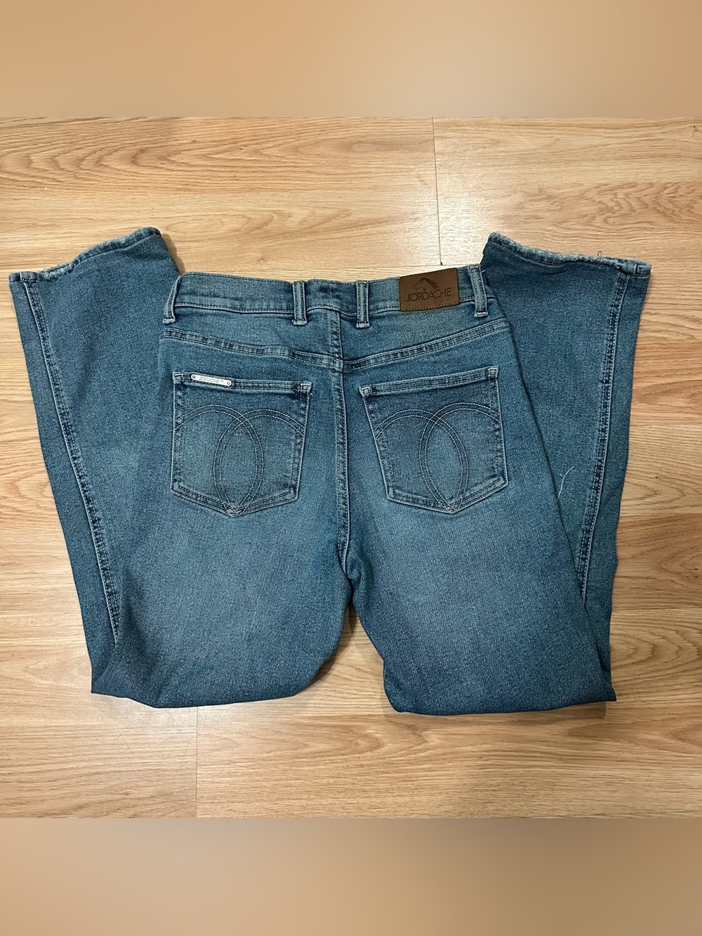Jordache Vintage Straight Jean size 4 with patchwork detail
